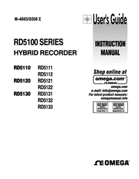 Thumbnail of document Manual - RD5110 Universal Input 10 in Hybrid Chart Recorder